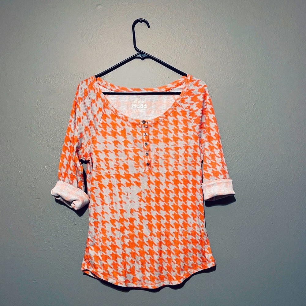Retro Mudd 3/4 sleeve Henley